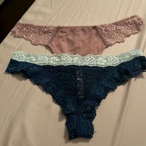 Green one is Victoria secret panty S/P, lilac is LaPerla medium. NWOT